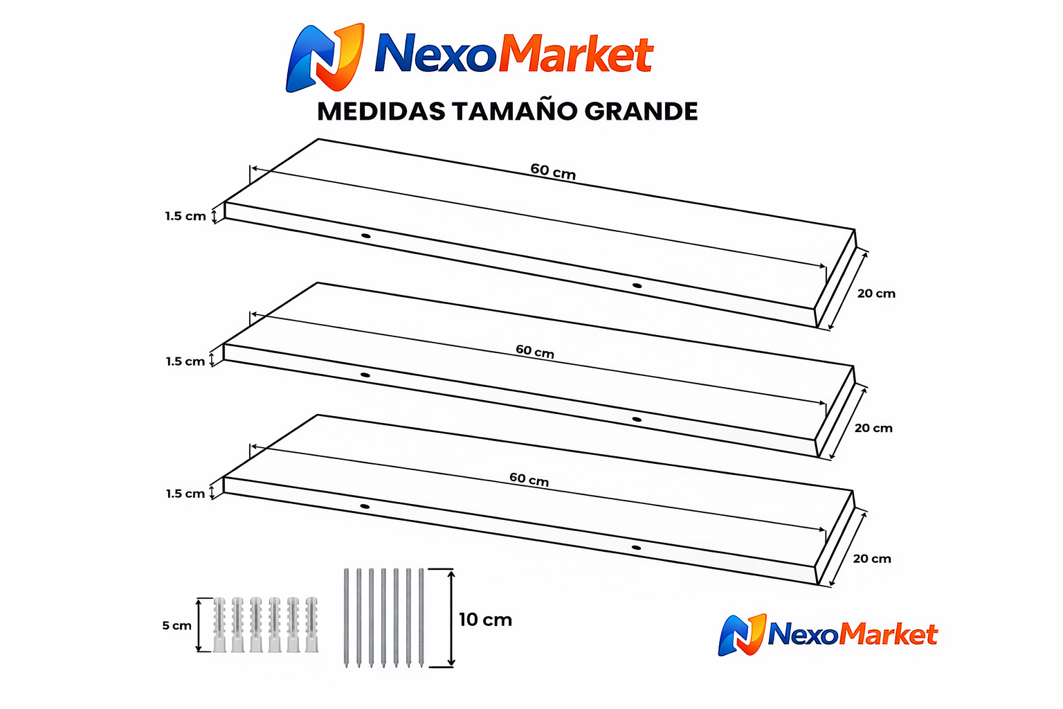 REPISAS FLOTANTES INVISIBLES